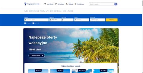 Przeanalizuj działanie strony internetowej Turystycznyninja.pl i zorganizuj pełen wrażeń urlopowy wypoczynek. 2022